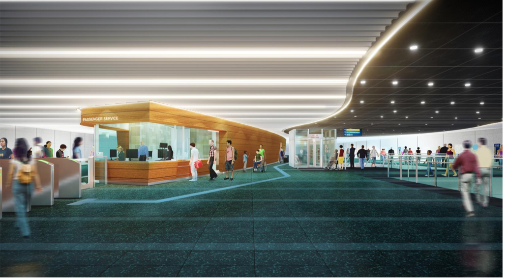 Artist’s impression of the station concourse at Prince Edward Station. (GRAPHIC: Land Transport Authority)