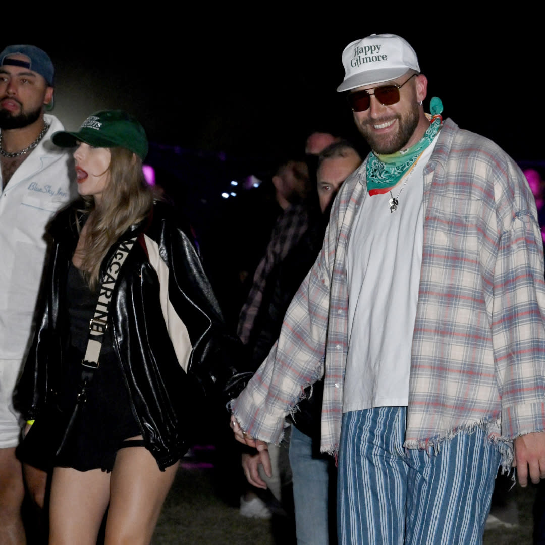  Taylor Swift and Travis Kelce at Neon Carnival held during the Coachella Music and Arts Festival on April 13, 2024 in Thermal, California. . 