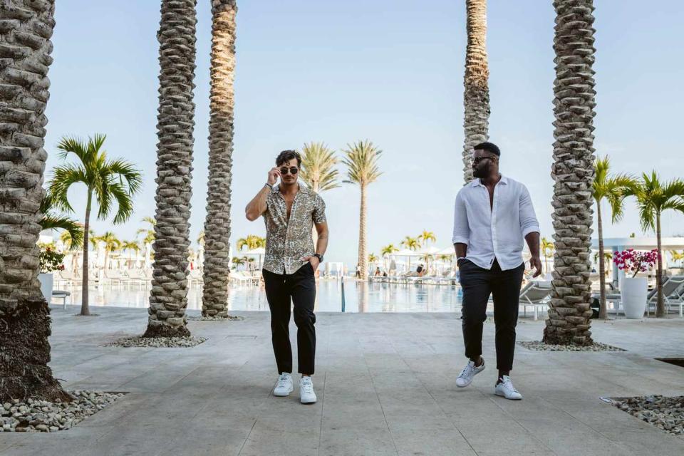 <p><strong>Location: </strong>Los Cabos, Mexico</p> <p><em>Dancing With the Stars</em> pros Keo Motsepe and Gleb Savchenko escaped to the sun and sand on a recent five-day vacation to the luxurious, all-inclusive <a href="https://www.leblancsparesorts.com/" rel="nofollow noopener" target="_blank" data-ylk="slk:Le Blanc Spa Resort Los Cabos;elm:context_link;itc:0;sec:content-canvas" class="link ">Le Blanc Spa Resort Los Cabos</a>. While there, the pals relaxed at the spa, swam in the pool overlooking the Sea of Cortez, and, of course, enjoyed all the dining and cocktail options, according to the property.</p>