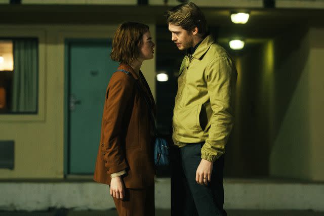 <p>Atsushi Nishijima/Courtesy of Searchlight Pictures</p> Emma Stone and Joe Alwyn in 'Kinds of Kindness'