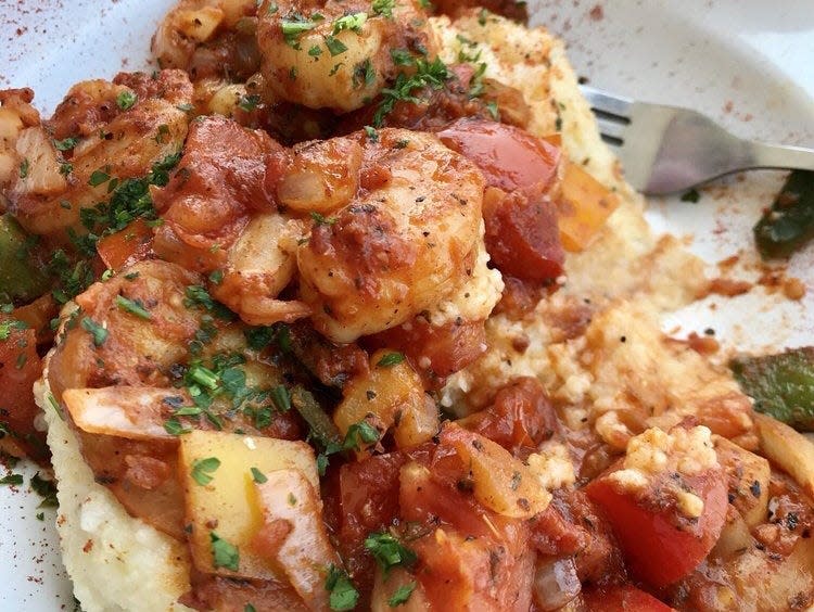 Shrimp dish.