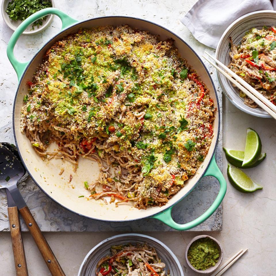 Soba Noodle and Pork Casserole