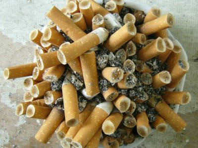 full ashtray