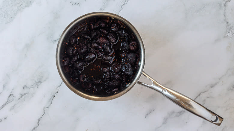 Chutney in saucepan