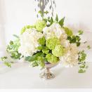 <p>This gorgeous centerpiece will steal the show at your Christmas dinner—regardless of how much mouthwatering pie is on the table. A delicately-designed bouquet of white hydrangea, green viburnum, and white-and-green parrot tulips makes for a fresh approach to classic holiday decor.</p><p><em>Via </em><a href="http://www.darlingtonavenue.com" rel="nofollow noopener" target="_blank" data-ylk="slk:Darlington Avenue;elm:context_link;itc:0;sec:content-canvas" class="link "><em>Darlington Avenue</em></a></p>