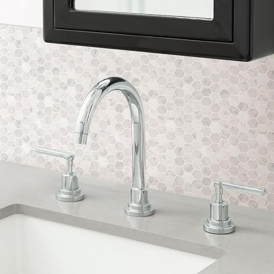 <p><a href="https://go.redirectingat.com?id=74968X1596630&url=https%3A%2F%2Fwww.westelm.com%2Fproducts%2Fmosaic-marble-peel-stick-backsplash-w3525&sref=https%3A%2F%2Fwww.bestproducts.com%2Fhome%2Fdecor%2Fg40883404%2Fbest-peel-and-stick-backsplash%2F" rel="nofollow noopener" target="_blank" data-ylk="slk:Shop Now;elm:context_link;itc:0;sec:content-canvas" class="link ">Shop Now</a></p><p>Mosaic Marble Peel-and-Stick Backsplash Wallpaper</p><p>westelm.com</p><p>$56.00</p>