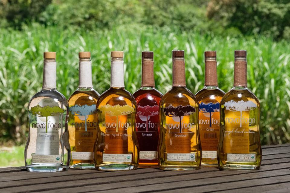 Novo Fogo lineup of bottles