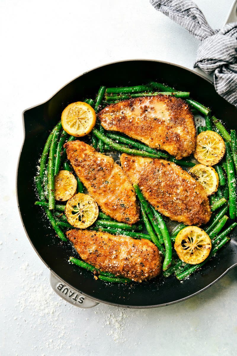Lemon Parmesan Chicken from Chelsea's Messy Apron