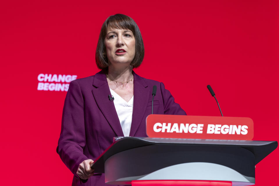 capital gains tax Rachel Reeves, Chancellor of the Exchequer delivers her speech at the 2024 Labour Party Conference on the 23rd of September 2024 in Liverpool, United Kingdom. (photo by Andrew Aitchison / In pictures via Getty Images)