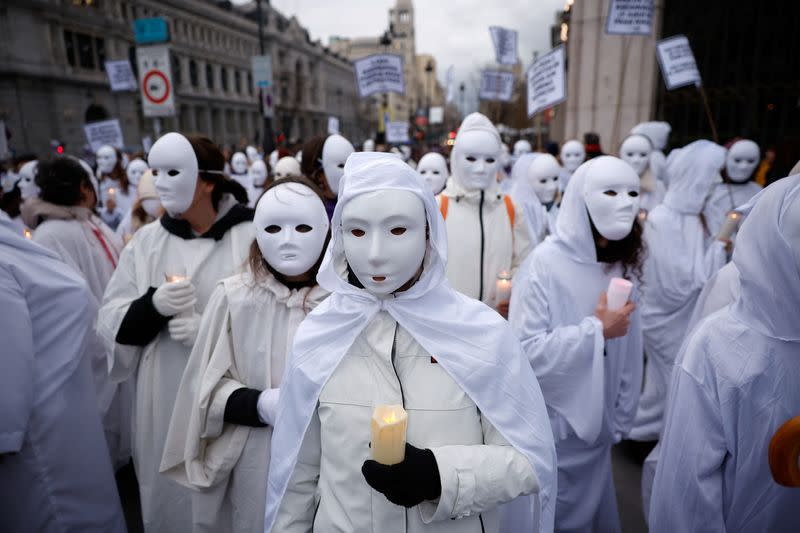 International Women's Day protest in Madrid