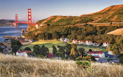 Cavallo Point, nestled in the hills by San Franscico's iconic Golden Gate Bridge