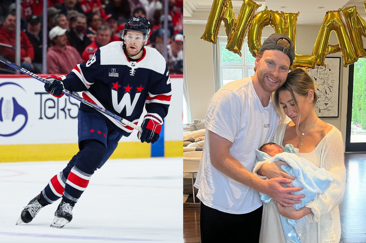 NHL's Connor Brown and wife Madison welcomed their first child two years after getting married. (Instagram/@dtbrown28)