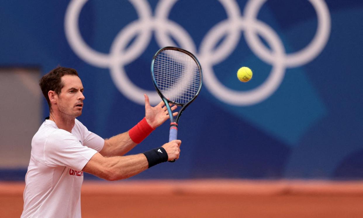 <span>Andy Murray during a training session at Roland Garros in Paris on Monday. He said competing for Great Britain had given him ‘by far the most memorable weeks of my career’.</span><span>Photograph: Claudia Greco/Reuters</span>