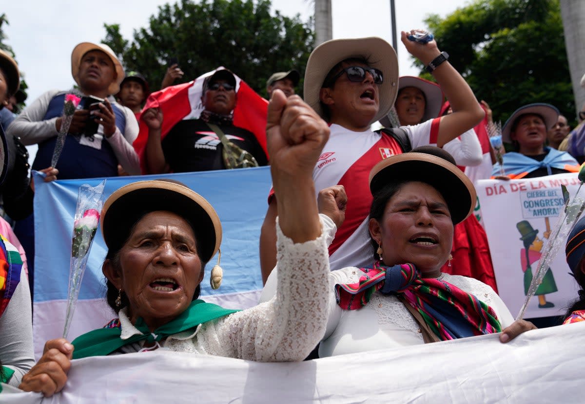 PERÚ-PROTESTAS (AP)