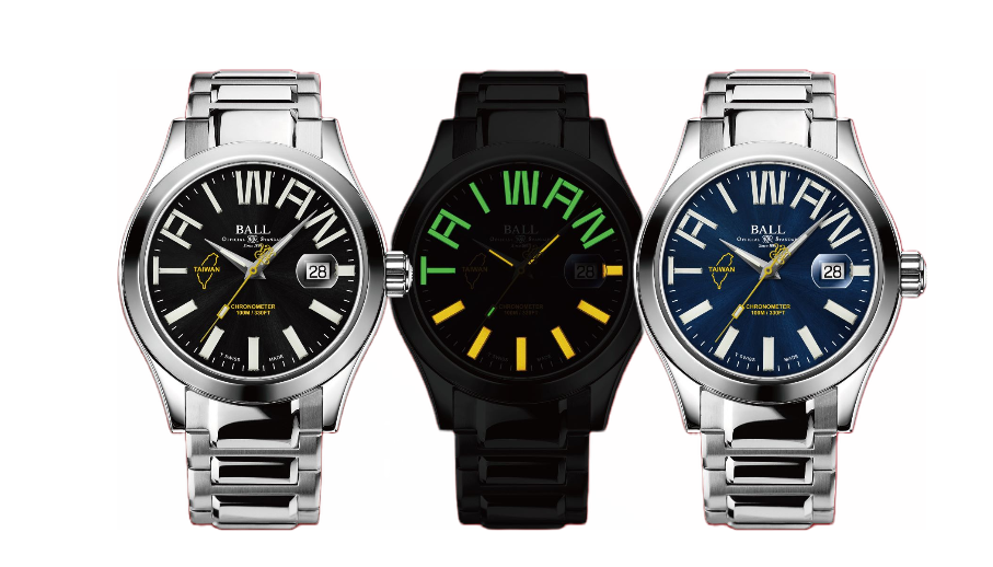 BALL Watch台灣專屬紀念腕錶 - Engineer III Teng Yung Locomotive限量系列，904L精鋼鏈帶錶款。