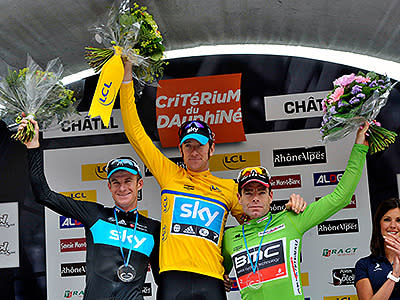 Evans was in great form early in the 2012 season, winning the Criterium International before grabbing third overall and the green jersey at the Criterium du Dauphine. But he failed to defend his Tour de France title, finishing seventh overall.