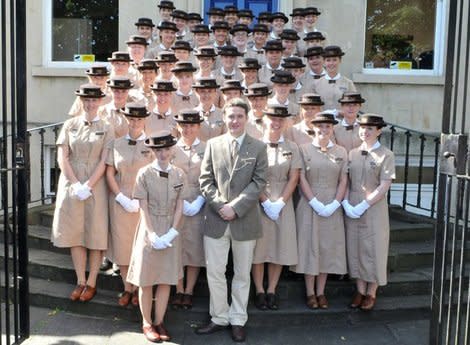 Michael Kenny stands with the other members of the Norland College class of 2016.