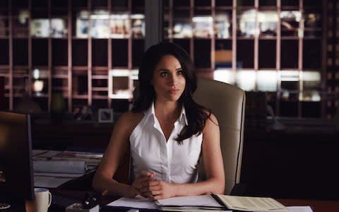 Meghan Markle as Rachel Zane in Suits - Credit: Getty