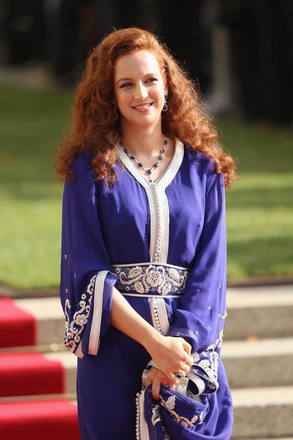 LUXEMBOURG - OCTOBER 20: Princess Lalla Salma of Maroc is seen after the wedding ceremony of Prince Guillaume Of Luxembourg and Princess Stephanie of Luxembourg at the Cathedral of our Lady of Luxembourg on October 20, 2012 in Luxembourg, Luxembourg. The 30-year-old hereditary Grand Duke of Luxembourg is the last hereditary Prince in Europe to get married, marrying his 28-year old Belgian Countess bride in a lavish 2-day ceremony. (Photo by Sean Gallup/Getty Images)