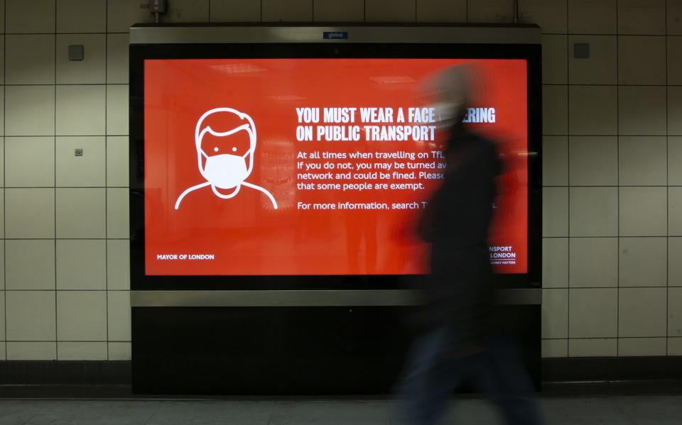 There have been calls for the reintroduction of compulsory face masks on public transport - Rasid Necati Aslim/Anadolu Agency via Getty Images