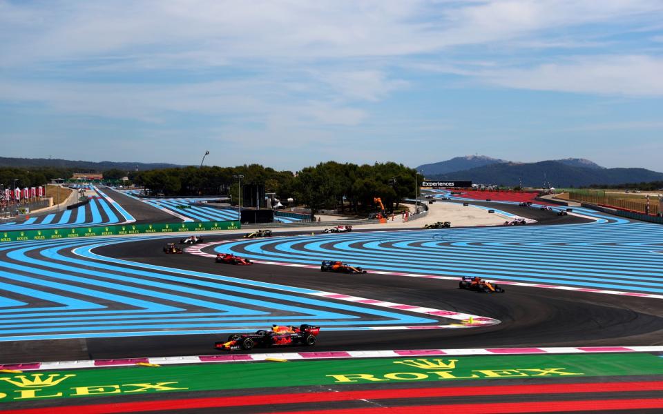 Max Verstappen of the Netherlands driving the (33) Aston Martin Red Bull Racing RB15 on track during the F1 Grand Prix of France at Circuit Paul Ricard on June 23, 2019 in Le Castellet, France - Dan Istitene/Getty Images