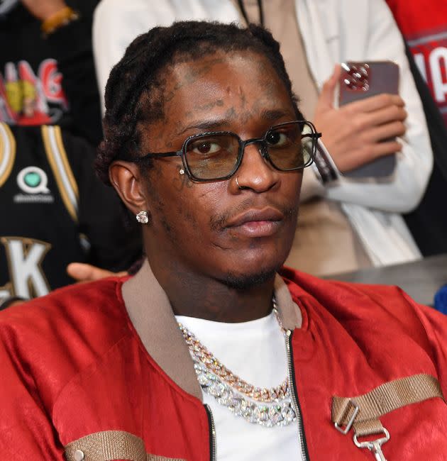 Prosecutors are accusing Young Thug’s record company, Young Stoner Life, known as YSL, of being affiliated with an Atlanta-based street gang.