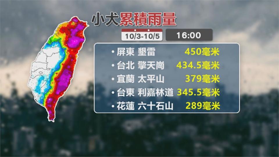 「小犬」颱風掠過鵝鑾鼻　估週五上午解除台灣本島陸警