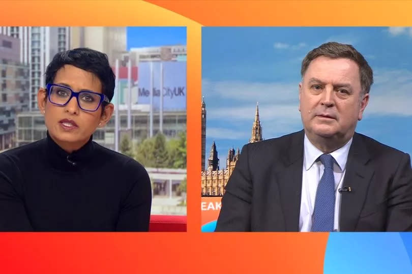 Naga Munchetty interviewed Work and Pensions Secretary Mel Stride on BBC Breakfast (April 19)