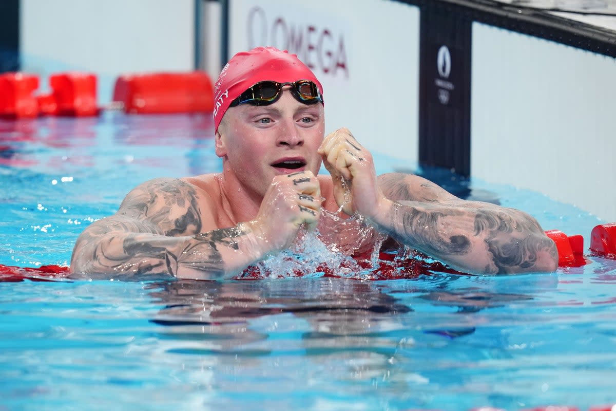 Adam Peaty tested positive for Covid hours after winning Olympic silver in the men’s 100 metres breaststroke final (PA Wire)