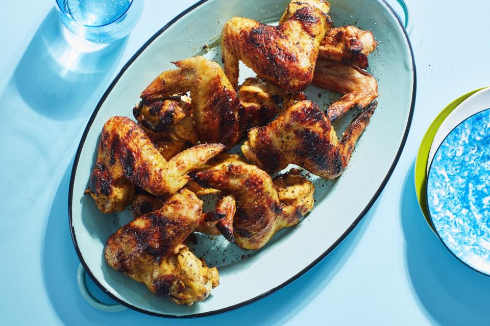 3-Ingredient Curry Grilled Chicken Wings