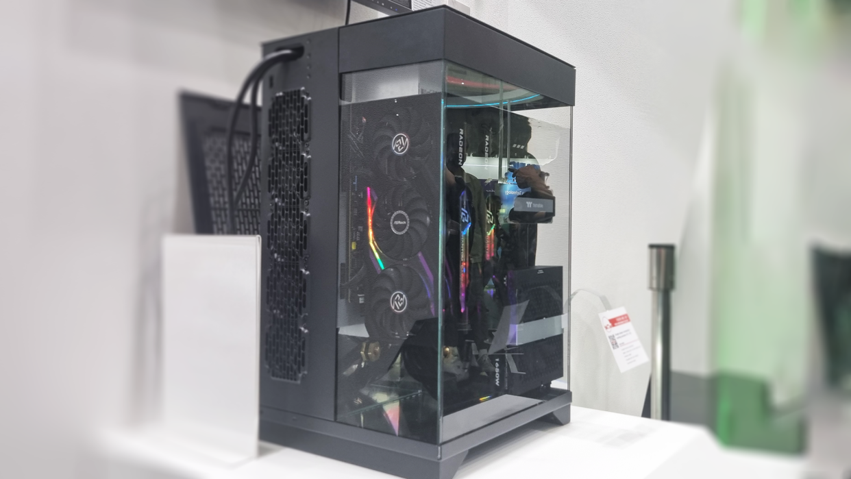  The ASRock, Intel and Thermaltake collaboration immersion PC case at Computex 2024. 