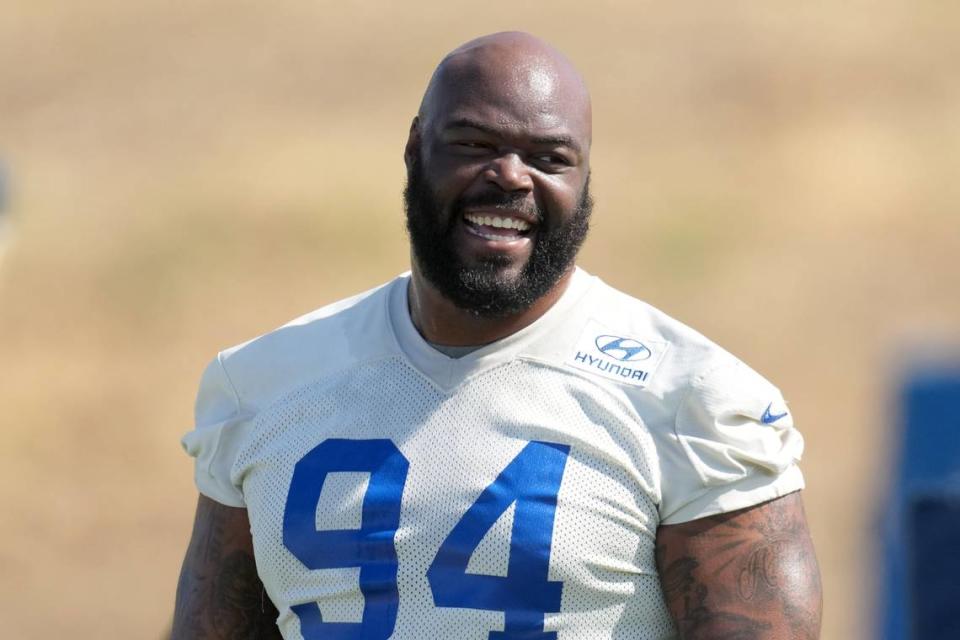 Defensive tackle A’Shawn Robinson (94) during 2022 Rams minicamp. Kirby Lee-USA TODAY Sports