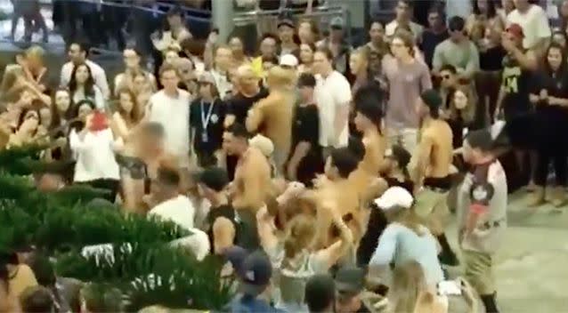 A group of Kiwis were interrupted after an Australian man mocked the group while performing a haka. Photo: Gold Coast Bulletin