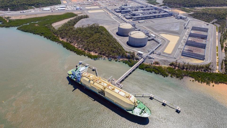 Origin Energy's liquefied natural gas facility at Curtis Island.