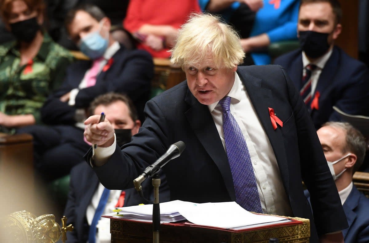 File photo: Johnon in the Commons (UK PARLIAMENT/AFP via Getty Imag)