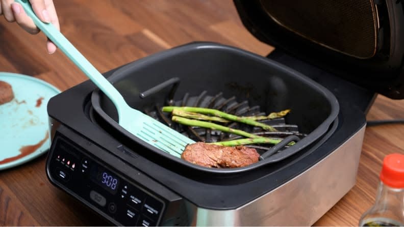 This smokeless indoor grill packs five gadgets into one.