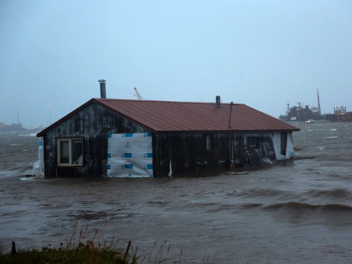 Photos and video show homes in Alaska ripped from their foundations as a massive..