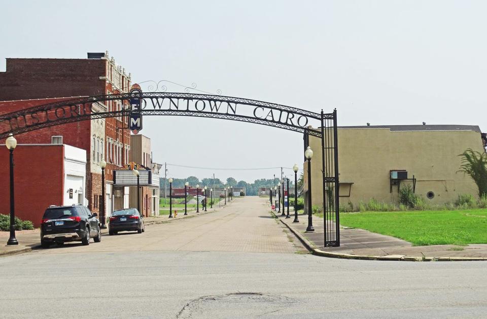 Downtown Cairo (KAIR-oh), Illinois, is mostly a collection of vacant lots and empty buildings. The town that once boasted a population of more than 15,000 is now down to just over 1,700.