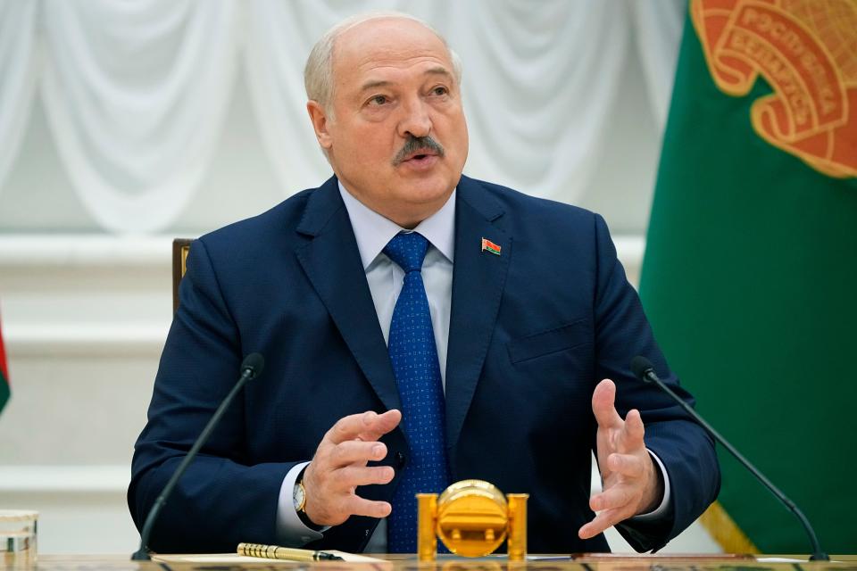 Belarus president Alexander Lukashenko (AP)