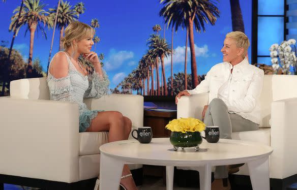 Taylor appeared on the Ellen DeGeneres show. Photo: Ellen DeGeneres Show