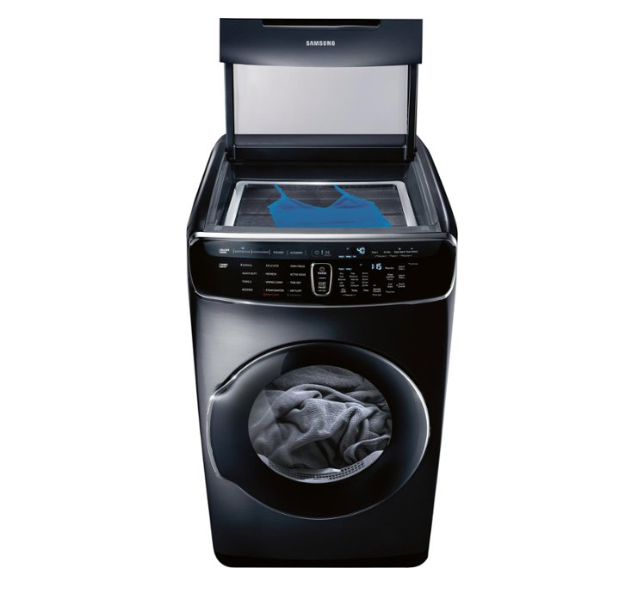 8) Samsung DVE60M9900V 7.5 Cu. Ft. Capacity FlexDry Electric Dryer