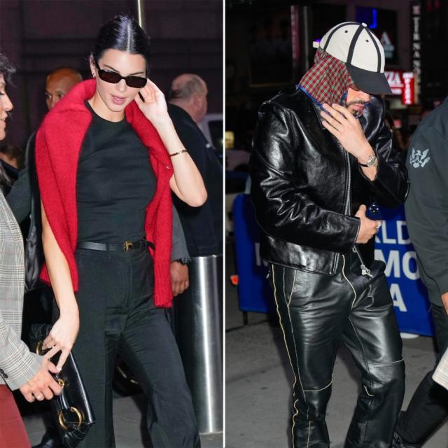 Kendall Jenner Leather Pants With Ben Simmons