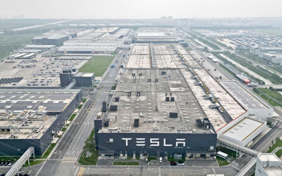 The Tesla Gigafactory in Shanghai