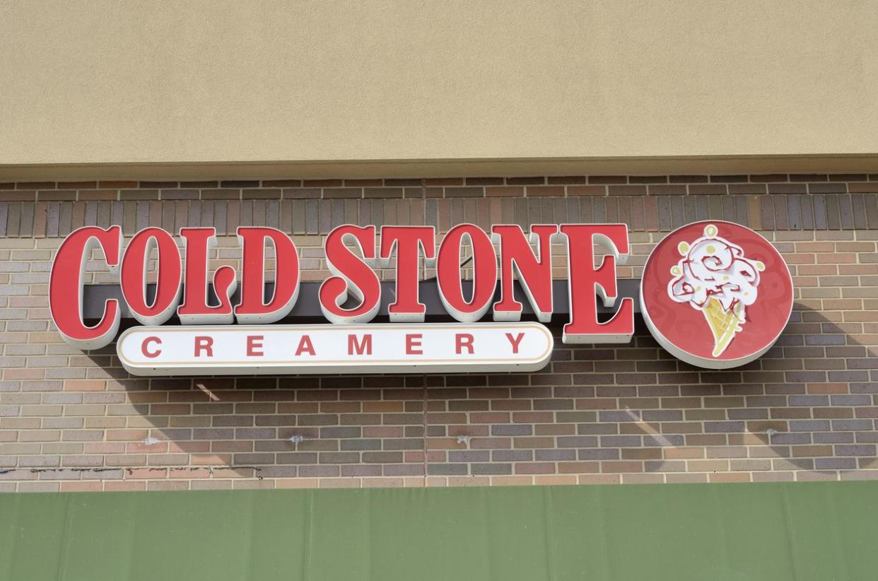 An image of a Cold Stone Creamery sign.