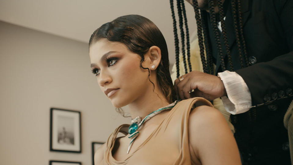 Zendaya Preps for the Cannes Red Carpet in Bulgari's Necklace