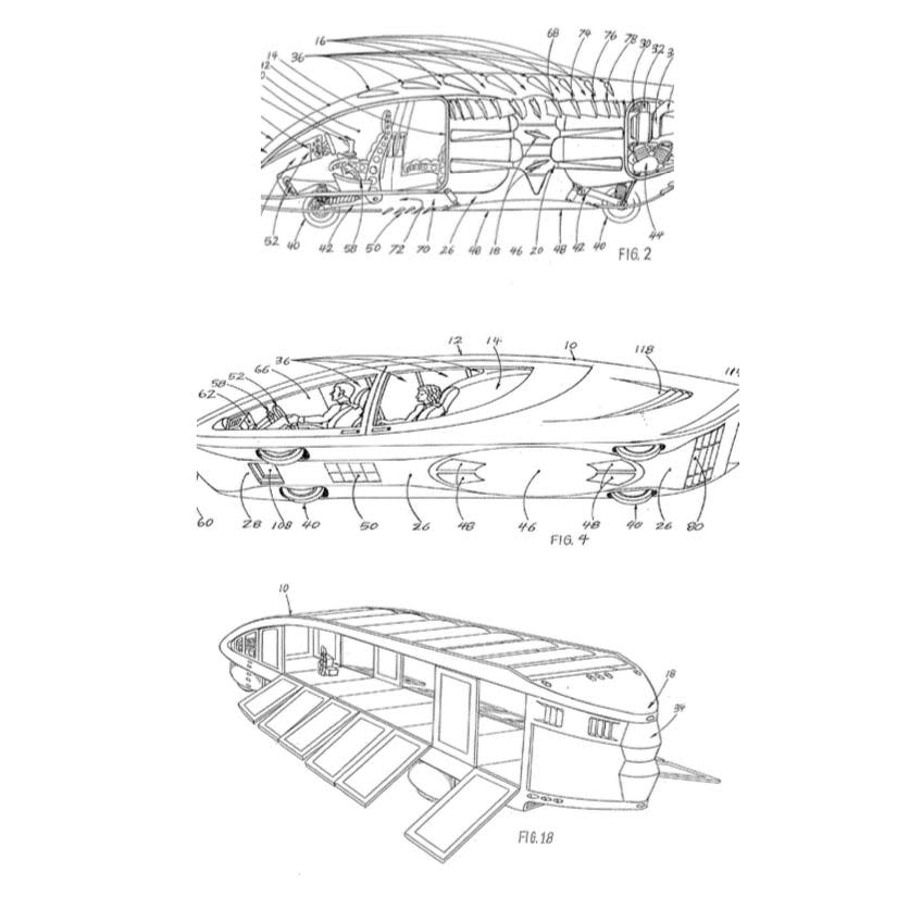 Google Patent Flying cars