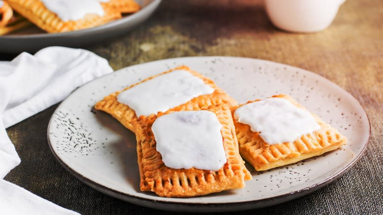 plate of homemade pop tarts