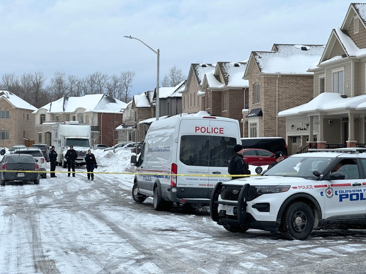 Durham Regional Police have identified a man and a woman found dead in Bowmanville on the weekend and say the woman was pregnant at the time.  (CBC - image credit)