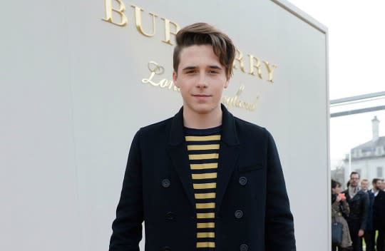 Brooklyn Beckham has worked behind and in front of the camera for Burberry. (Photo: Getty)