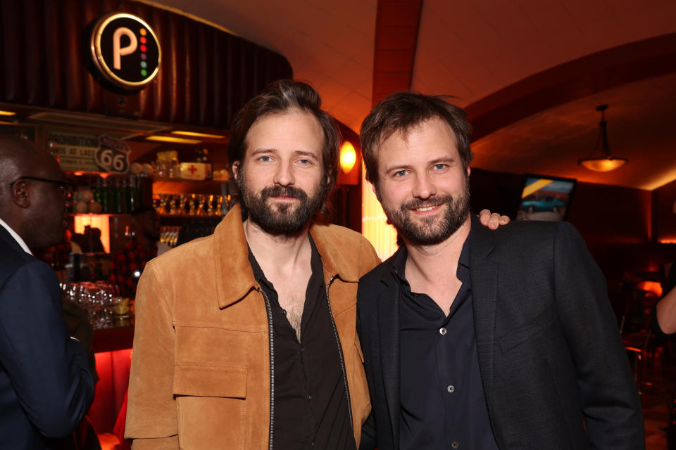 POKER FACE -- Poker Face Premiere Event -- Pictured: (l-r) The Duffer Brothers at the Hollywood Legion Theater on January 23, 2023 -- (Photo by: Jesse Grant/Peacock via Getty Images)